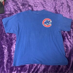 Chicago Cubs Majestic Wordmark Short Sleeve T Shirt-XXL